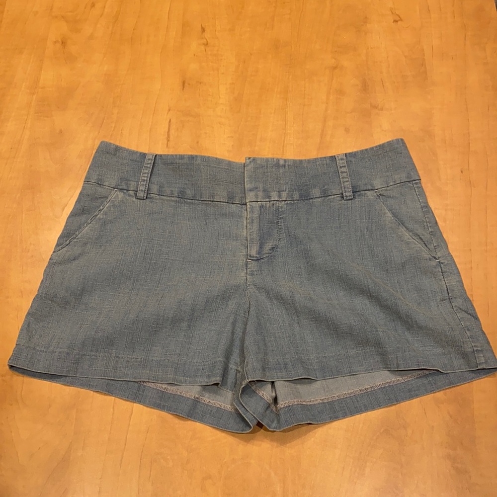 Alice + Olivia Light Blue Denim-Style Women's Shorts